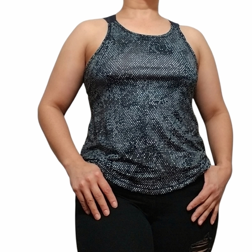 Under Armour, Colors: Black, Gray and White,tank top,  size XS.
